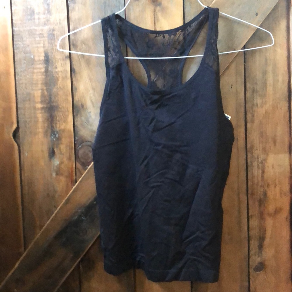 Lace racerback tank